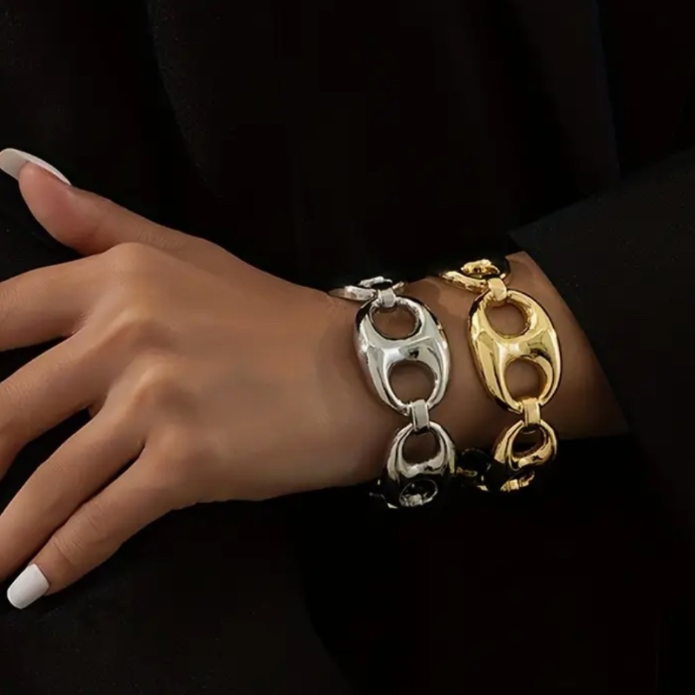 Designer inspired Gold Cuff Bracelet